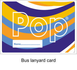 Bus lanyard card